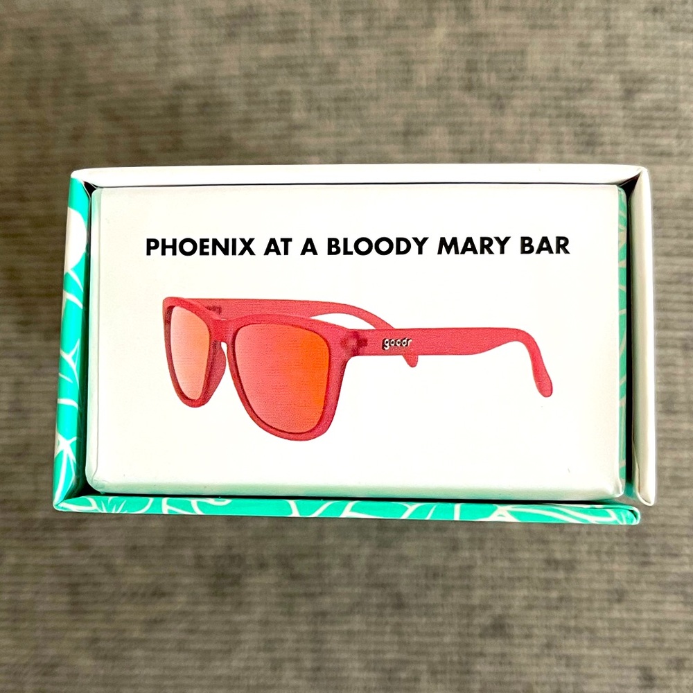 Goodr OG Unisex Sunglasses—PHOENIX AT A BLOODY MARY BAR—NEW